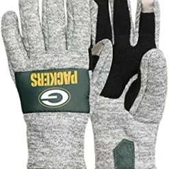 Brand new ✔️ FOCO NFL Unisex-adult Nfl Team Logo Heather Grey Insulated Gloves 🎁
