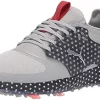 Best Sale ✔️ PUMA Men's Ignite Pwradapt Caged USA Golf 👞 Shoe High Rise-navy Blazer-high Risk Red 😉 -FootJoy shop 41MzNlx tHS. AC