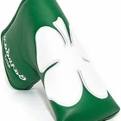 Flash Sale 😍 Shamrock Clover Blade Putter Cover Headcover Club Protector With Magnet Closure Fits Blade Style Putters Black ✨