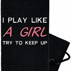 Best reviews of 🛒 Funny Golf Towel For 👩 Women - Golf Towels For Golf Bags With Clip - 👩 Womens Golf Towel - Look At Her Putt Look At Her Putt - A ⭐ -FootJoy shop 41TeqdSgGuS. AC