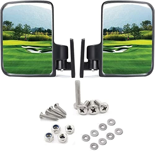 Hot Sale β Golf Cart Side Mirrors For Club Car EZ-GO Yamaha And Others Multiple Size Clips Black π― 3 Hot Sale β Golf Cart Side Mirrors For Club Car EZ-GO Yamaha And Others Multiple Size Clips Black π―