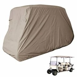 Cheapest 💯 | Deluxe 6 Seater Golf Cart Cover (Grey Or Taupe), Fits E Z GO, Club Car, Yamaha Model 🎁