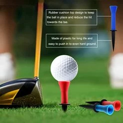 Buy 💯 GLOOF 2.3’’ 3’’Plastic Golf Tees With Soft Rubber Cushion Top Cover Pack Of 12, Almost Unbreakable,Practicing For Golfer 👍 -FootJoy shop 41VV8bRNifL