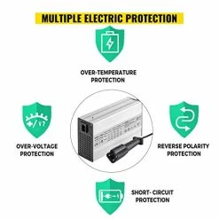 Cheap 🔥 VEVOR 48 Volt 15 Amp Golf Cart Battery Charger With G29 Drive/LED Club Car Battery Charger Aluminum Shell Power Wise For Ez Go Yamaha 😀 -FootJoy shop 41WHEnZSApL