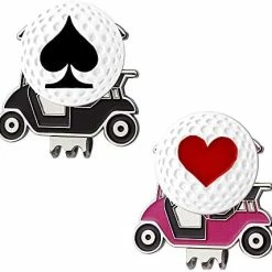 Flash Sale 😍 Myartte Golf Cart Hat Clip, Assorted Pattern Golf Ball Markers 24.4MM,Nice Golf Gift For 👩 Women Men,Pack Of 2 Golf Tee And Flag 😍 -FootJoy shop 41WwZ3E79VL. AC