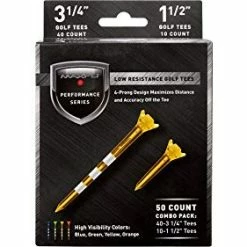 Budget 🌟 Maxfli Performance Series Low Resistance 3 1/4'' & 1 1/2'' Assorted Golf Tees - 50 Pack ✨