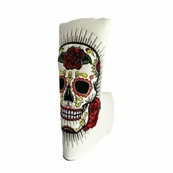 Coupon 👍 Blade Putter Head Covers 🦇 Halloween Rose Sugar Skull Magnetic Leather Golf Putter Headcover Fits Scotty Cameron Odssey Ping Taylormade 🧨 -FootJoy shop 41ZfyhqobUL