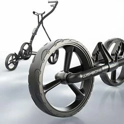 Cheapest 😍 WishboneOne Golf Push Carts, 1-Step Folding Lightweight Design | Aircraft-Grade Frame 9lbs Blue ✔️