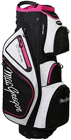 Flash Sale π MacGregor Golf VIP Deluxe 14-Way Ladies Cart Bag, 9.5" Top White/black/pink π 3 Flash Sale π MacGregor Golf VIP Deluxe 14-Way Ladies Cart Bag, 9.5" Top White/black/pink π