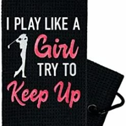 Best reviews of 🛒 Funny Golf Towel For 👩 Women - Golf Towels For Golf Bags With Clip - 👩 Womens Golf Towel - Look At Her Putt Look At Her Putt - A ⭐ -FootJoy shop 41cDUc3CGNL. AC