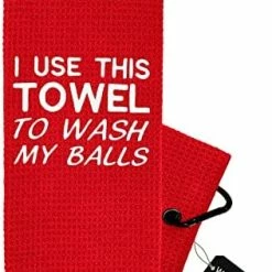 Cheapest ⌛ Funny Golf Towel - Golf Gifts For Men - Embroidered Golf Towels For Golf Bags With Clip - I Use This Towel To Wash My Balls Black - Wa 💯 -FootJoy shop 41d3pU9PISL. AC