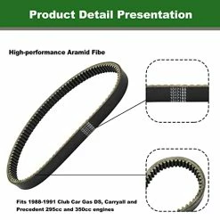 Best Sale ⭐ CLUBRALLY Golf Cart Drive Belt For Club Car DS Precedent 1014081 1017188 ⭐ 10 Best Sale ⭐ CLUBRALLY Golf Cart Drive Belt For Club Car DS Precedent 1014081 1017188 ⭐ -FootJoy shop 41dIuoPqfbL