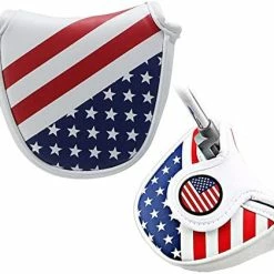 Budget 🤩 Golf Golf Putter Cover, Golf Club Head Covers Mallet Putter Headcover Synthetic Leather Golf Blade Putter Cover With Magnetic Closure & America USA Style For Golf Putter Covers For Blade Putter Covers 😍 -FootJoy shop 41eDvN8yUzL. AC