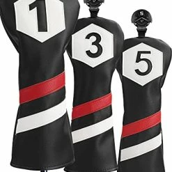 Wholesale 😍 Driver Fairway Hybrid Headcover Golf Wood Headcovers 460cc Driver Club Head Cover With Classic Stripes 🥰 -FootJoy shop 41eg5IPTOL. AC