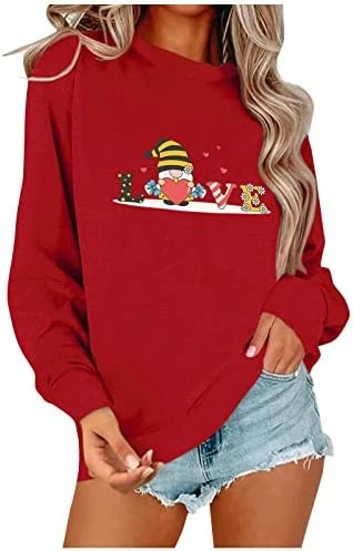 Top 10 𧨠Women Valentine's Day π Christmas Sweatshirt Lightweight Loose Blouse Funny Graphic Top Long Sleeve π Shirt Pullover Tee 3-red π 15 Top 10 𧨠Women Valentine's Day π Christmas Sweatshirt Lightweight Loose Blouse Funny Graphic Top Long Sleeve π Shirt Pullover Tee 3-red π - Image 13