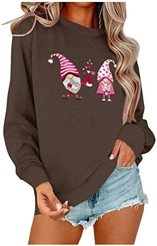 Top 10 𧨠Women Valentine's Day π Christmas Sweatshirt Lightweight Loose Blouse Funny Graphic Top Long Sleeve π Shirt Pullover Tee 3-red π 7 Top 10 𧨠Women Valentine's Day π Christmas Sweatshirt Lightweight Loose Blouse Funny Graphic Top Long Sleeve π Shirt Pullover Tee 3-red π - Image 5