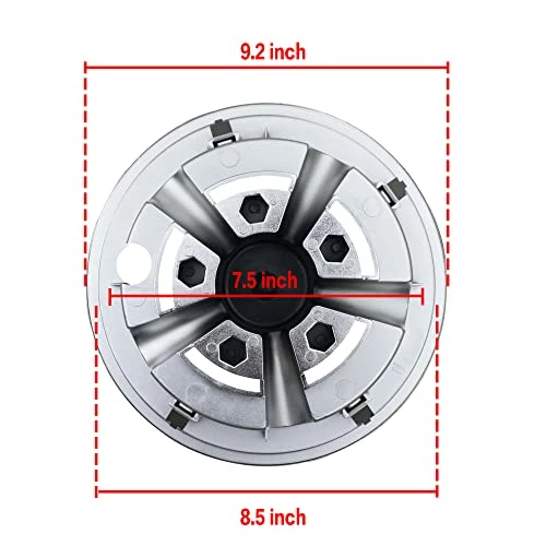 Cheapest βοΈ Golf Cart SS Wheel Covers Hubcaps, 8 Inch Chrome Golf Cart Hub Caps Snap-on Installation (Set Of 4), Fits EZGO Yamaha Club Car π 5 Cheapest βοΈ Golf Cart SS Wheel Covers Hubcaps, 8 Inch Chrome Golf Cart Hub Caps Snap-on Installation (Set Of 4), Fits EZGO Yamaha Club Car π - Image 3