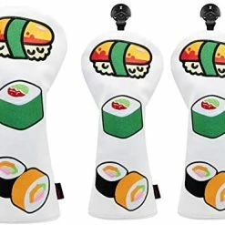 Discount 😀 Barudan Golf Japanese Sushi Golf Club Covers - Golf Accessory For Men, 👩 Women, Kids, Golfer - 3 Model Options Golf Driver Headcover/Golf Fairway Wood Head Cover/Hybrid Club Head Cover For Hybri 🥰 -FootJoy shop 41guWHOXML. AC