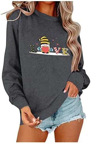 Top 10 𧨠Women Valentine's Day π Christmas Sweatshirt Lightweight Loose Blouse Funny Graphic Top Long Sleeve π Shirt Pullover Tee 3-red π 13 Top 10 𧨠Women Valentine's Day π Christmas Sweatshirt Lightweight Loose Blouse Funny Graphic Top Long Sleeve π Shirt Pullover Tee 3-red π - Image 11