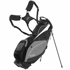 Outlet 🔔 ZZO Golf Izzo Lite Stand Golf Bag Ultra Light Perfect For Carrying On The Golf Course, With Dual Straps For Easy To Carry Golf Bag Black/grey ✔️ -FootJoy shop 41jf741DOpL