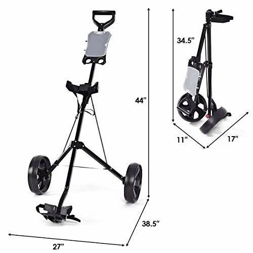 Best deal π Tangkula Golf Push Pull Cart, Lightweight Foldable 2 Wheels Push Pull Golf Cart Trolley, Walking Push Golf Cart π 6 Best deal π Tangkula Golf Push Pull Cart, Lightweight Foldable 2 Wheels Push Pull Golf Cart Trolley, Walking Push Golf Cart π - Image 4