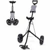 Best deal 🎉 Tangkula Golf Push Pull Cart, Lightweight Foldable 2 Wheels Push Pull Golf Cart Trolley, Walking Push Golf Cart 🌟