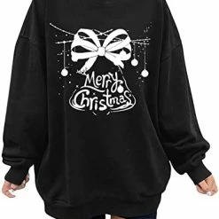 Best Sale 🥰 JJHAEVDY 👩 Women's 🎄 Christmas Long Sleeve Lightweight Crewneck Sweatshir T 7-dark Gray ❤️ -FootJoy shop 41mD2C8dvQL. AC