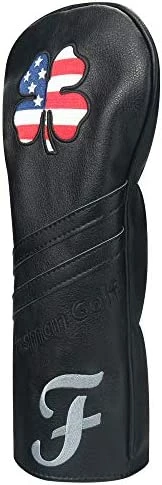 Best Sale π USA US Flag Clover Leather Black Driver Fairway Wood Rescue Hybrid Cover Headcover Also For Customization Version With Your Name Stitched F Wood Coverf π 11 Best Sale π USA US Flag Clover Leather Black Driver Fairway Wood Rescue Hybrid Cover Headcover Also For Customization Version With Your Name Stitched F Wood Coverf π - Image 9