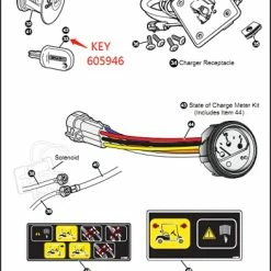 Cheapest 👏 Golf Cart Accessories 2PCS Kit Ignition Switch Key Fit For EZGO RXV G&E #611282 605946 606993 😍 -FootJoy shop 41phHT4u0DS