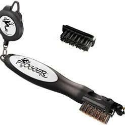 Budget 🤩 Frogger Golf BrushPro Retractable Dual-Bristle Club Brush/Groove Cleaner Green 🛒 -FootJoy shop 41pszeqdk4L. AC