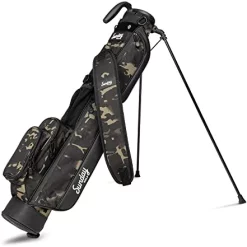 Outlet 🎉 Loma Bag - Lightweight Sunday Golf Bag With Strap And Stand – Easy To Carry Pitch N Putt Golf Bag – Golf Stand Bag For The Driving Range, Par 3 And Executive Courses, 31 Inches Tall Midnight Gree 🤩