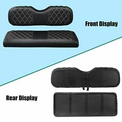 Wholesale 🥰 Golf Cart Diamond Seat Cover For Club Car EZGO Yamaha, Golf Cart Vinyl Seat Cover With Brown Stitching Et Front Seat Cover - Black (brown Stitching) 🌟 -FootJoy shop 41qk7pXaxpL