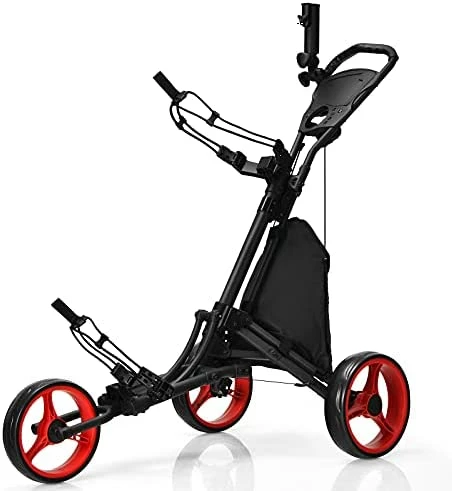 Coupon π Golf Push Pull Cart, Lightweight Aluminum Collapsible 3 Wheels Golf Push Cart, Golf Trolley With Elastic Strap, Umbrella & Cup Holder, Scoreboard Storage & Foot Brake, Golf Cart Red β¨ 10 Coupon π Golf Push Pull Cart, Lightweight Aluminum Collapsible 3 Wheels Golf Push Cart, Golf Trolley With Elastic Strap, Umbrella & Cup Holder, Scoreboard Storage & Foot Brake, Golf Cart Red β¨ - Image 8