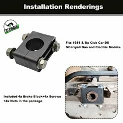 Best Sale 🎁 CLUBRALLY Brake Block Mounting Set With Screw Nut For Club Car DS Carryall Golf Cart 1981-Up 1011402 😀 -FootJoy shop 41sixgdbhEL