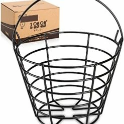 Promo 🥰 Golf Ball Basket Metal Range, Golf Ball Bucket With Handle, Golfball Container, Holds 50 Balls (Golf Balls Are Excluded) 1 Pack 👏 -FootJoy shop 41tRzUJlaKL. AC