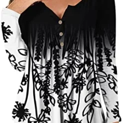 Hot Sale 🔥 JJHAEVDY Womens Floral Tie-Dye Tops V Neck T-Shirts Button Up Tunic Casual Flowy Pleats Tanks Long Sleeve Blouses 5-red 😍 27 Hot Sale 🔥 JJHAEVDY Womens Floral Tie-Dye Tops V Neck T-Shirts Button Up Tunic Casual Flowy Pleats Tanks Long Sleeve Blouses 5-red 😍 -FootJoy shop 41thxos6LdL. AC