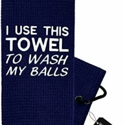 Cheapest ⌛ Funny Golf Towel - Golf Gifts For Men - Embroidered Golf Towels For Golf Bags With Clip - I Use This Towel To Wash My Balls Black - Wa 💯 -FootJoy shop 41u4Djp7fDL. AC
