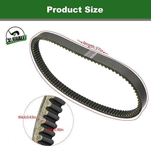 Best Sale ⭐ CLUBRALLY Golf Cart Drive Belt For Club Car DS Precedent 1014081 1017188 ⭐ 7 Best Sale ⭐ CLUBRALLY Golf Cart Drive Belt For Club Car DS Precedent 1014081 1017188 ⭐ - Image 5
