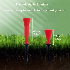 Buy 💯 GLOOF 2.3’’ 3’’Plastic Golf Tees With Soft Rubber Cushion Top Cover Pack Of 12, Almost Unbreakable,Practicing For Golfer 👍 -FootJoy shop 41vUfu8tJhL