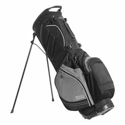 Outlet 🔔 ZZO Golf Izzo Lite Stand Golf Bag Ultra Light Perfect For Carrying On The Golf Course, With Dual Straps For Easy To Carry Golf Bag Black/grey ✔️ -FootJoy shop 41vgtKk7uRL