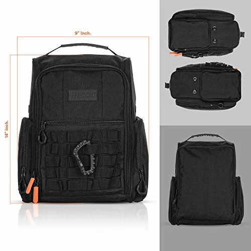 Outlet π Fitdom Golf π Shoe Bag - Tactical Style Zippered Black π Shoe Carrier Bags With Ventilation & Multiple Outside Pockets For 𧦠Socks Tees Gloves Brush & Other Accessories ETC Storage. Perfect For π© Women & Men π 4 Outlet π Fitdom Golf π Shoe Bag - Tactical Style Zippered Black π Shoe Carrier Bags With Ventilation & Multiple Outside Pockets For 𧦠Socks Tees Gloves Brush & Other Accessories ETC Storage. Perfect For π© Women & Men π - Image 2