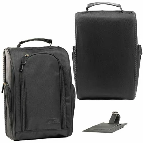 Best Pirce π Athletico Executive Golf π Shoe Bag With Luggage Tag - Zippered π Shoe Carrier With External Pockets - Great Golf Gift For Men Or π© Women Black π 9 Best Pirce π Athletico Executive Golf π Shoe Bag With Luggage Tag - Zippered π Shoe Carrier With External Pockets - Great Golf Gift For Men Or π© Women Black π - Image 7