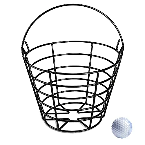 Promo 𧨠10L0L Golf Ball Basket - Golf Ball Bucket Suitable For Golf Practise And Competition Anti-Rust Black π 3 Promo 𧨠10L0L Golf Ball Basket - Golf Ball Bucket Suitable For Golf Practise And Competition Anti-Rust Black π