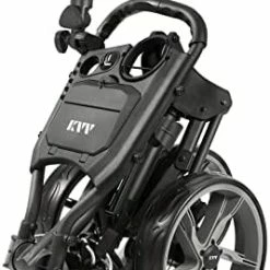 Flash Sale 🧨 KVV 3 Wheel Golf Push Cart Ultra Lightweight Smallest Folding Size, New-Version Scorecard Holder Charcoal 👏 -FootJoy shop 41x6zOYPj0L. AC