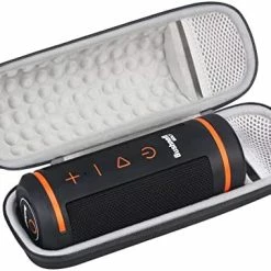 Best Sale ⭐ Carrying Case Compatible With Bushnell Wingman Golf GPS Bluetooth Speaker, Extra Mesh Pocket For Charging Cables And Accessories, Black A_black + Inside Balck 🔥 -FootJoy shop 41xrz6PhTAL. AC
