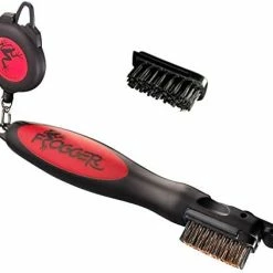 Budget 🤩 Frogger Golf BrushPro Retractable Dual-Bristle Club Brush/Groove Cleaner Green 🛒 -FootJoy shop 41yUz8CsPZL. AC