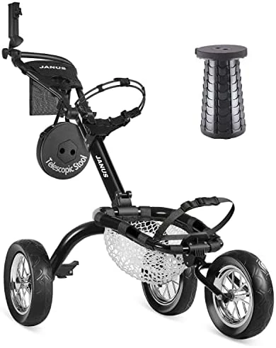 Top 10 ❤️ JANUS Golf Cart,Foldable Golf Push Cart, With Golf Net For Golf Chipping And Carrying Golf Items.Golf Carts With Foot Brake And Umbrella Holder White Golf Net Cart-no Folding Stool 🔥 7 Top 10 ❤️ JANUS Golf Cart,Foldable Golf Push Cart, With Golf Net For Golf Chipping And Carrying Golf Items.Golf Carts With Foot Brake And Umbrella Holder White Golf Net Cart-no Folding Stool 🔥 - Image 5