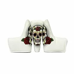 Coupon 👍 Blade Putter Head Covers 🦇 Halloween Rose Sugar Skull Magnetic Leather Golf Putter Headcover Fits Scotty Cameron Odssey Ping Taylormade 🧨 -FootJoy shop 41zucdwtvjS