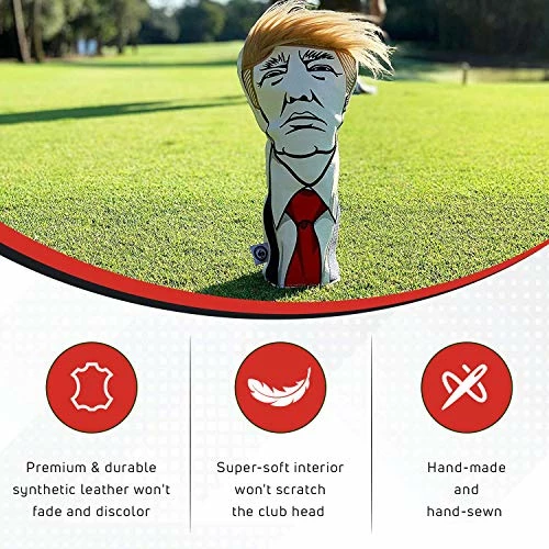 Top 10 𧨠Keep America Great Premium Golf Club Headcover - Quality Leather, Hand-Made Funny Head Cover - Style And Customize Your Golf Bag - Tour Inspired, Donald Trump Golf Design Mallet π₯° 3 Top 10 𧨠Keep America Great Premium Golf Club Headcover - Quality Leather, Hand-Made Funny Head Cover - Style And Customize Your Golf Bag - Tour Inspired, Donald Trump Golf Design Mallet π₯° - Image 2