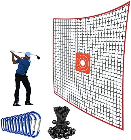 Budget π SAPLIZE Golf Practice Net With Target Cloth, Carabiners And Elastic Cords, Heavy Duty Golf Ball Barrier Hitting Net, Golf High Impact Net, 10x10 Ft / 10x 20 Ft / 10x15 Ft π€© 4 Budget π SAPLIZE Golf Practice Net With Target Cloth, Carabiners And Elastic Cords, Heavy Duty Golf Ball Barrier Hitting Net, Golf High Impact Net, 10x10 Ft / 10x 20 Ft / 10x15 Ft π€© - Image 2